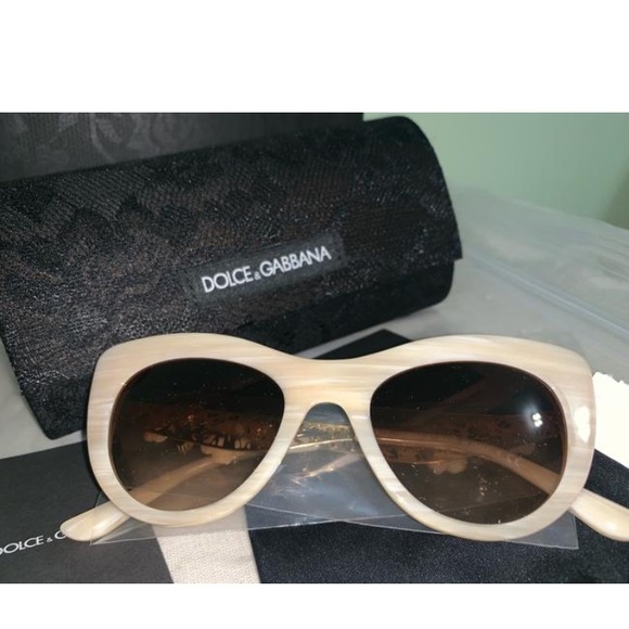 Dolce & Gabbana Rose Cat Eye Sunglasses - Picture 3 of 8